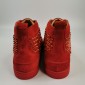 Replica High Quality Christian Louboutin Red Suede Louis Spikes Men'S Flat Sneaker