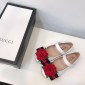 Replica Gucci Children's patent leather Perfect Quality ballet flat with Gucci stripe BS01063