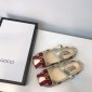 Replica Gucci Children's patent leather Perfect Quality ballet flat with Gucci stripe BS01075