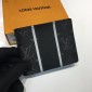 Replica Louis Vuitton Luxury M64439 small gray-black WALLET LV04WM004