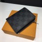 Replica Louis Vuitton Luxury N64008 DAMIER GRAPHITE WALLET LV04WM006