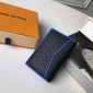 Replica Louis Vuitton Luxury Black-Blue WALLET LV04WM033