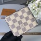 Replica Louis Vuitton Luxury N60121 beige-gray WALLET LV04WM055