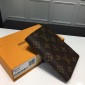 Replica Louis Vuitton Luxury M60181 small brown floral wallet LV04WM061