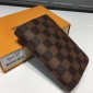 Replica Louis Vuitton Luxury M60181 Small brown chess board pattern WALLET LV04WM063