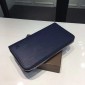 Replica Louis Vuitton Luxury M6385N navy blue zipped WALLET LV04WM076