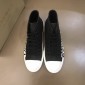 Replica Burberry High-top High Quality Sneakers Black and White rubber sole MS021035