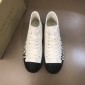 Replica Burberry High-top High Quality Sneakers White and Black rubber sole  MS021036