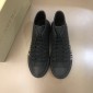 Replica Burberry High-top High Quality Sneakers Black and Black rubber sole MS021037