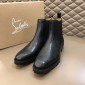 Replica Christian Louboutin Men's Samson Chelsea Boots in black MS021039