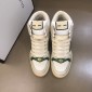 Replica Gucci High-to High Quality Sneakers Beige and white canvas and beige rubber soles MS021077