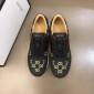 Replica Gucci High Quality Sneakers White suede and gold GG embroidery with gold details MS021080