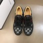 Replica Gucci High Quality Sneakers Black and white GG embroidery and silver details MS021082