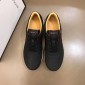 Replica Gucci High Quality Sneakers Black and GG marking and burgundy details MS021084