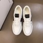 Replica Gucci High Quality Sneakers White and GG marking and burgundy details MS021085