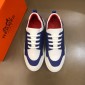 Replica Hermes High Quality Sneakers Blue and White tongue with White sole MS021096