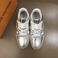 Replica Louis Vuitton High Quality Sneakers Silver and white soles MS021115