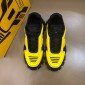 Replica Prada High Quality Sneakers Yellow and black heel with black sole MS021125