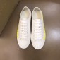 Replica Burberry Low-top High Quality Sneakers White and Yellow print MS021132