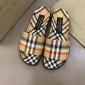 Replica Burberry brown Slippers with colorful rainbow MS02584