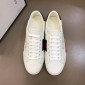 Replica Gucci Perfect Quality Sneakers White and Gucci vintage logo print with White rubber sole MS02668