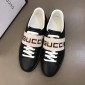 Replica Gucci Perfect Quality Sneakers Black and Gucci jacquard stripe stretch with Black rubber sole MS02687