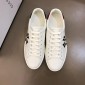 Replica Gucci Perfect Quality Sneakers White and Black NY print with White rubber sole MS02695