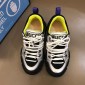 Replica Gucci Perfect Quality Sneakers Silver and black details with black sole MS02705