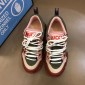 Replica Gucci Perfect Quality Sneakers Pink and white suede with burgundy soles MS02706