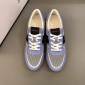 Replica Gucci Perfect Quality Sneakers Blue and burgundy details with white sole MS02715