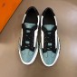 Replica Hermes Perfect Quality Sneakers White and Two-tone sole with Light blue tongue MS02737