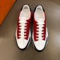 Replica Hermes Perfect Quality Sneakers Red and Three-color sole with White tongue MS02738