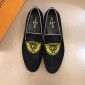 Replica Louis Vuitton Black Suede leather Fashion Loafers MS02804