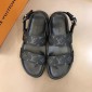 Replica Louis Vuitton Black Sandal With black canva MS02810