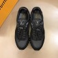 Replica Louis Vuitton Perfect Quality Sneakers Black and black suede with black sole MS02815