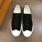 Replica Louis Vuitton Perfect Quality Sneakers Starry sky Monogram and black suede with white sole MS02827