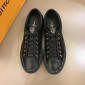 Replica Louis Vuitton Perfect Quality Sneakers Black and black Monogram detail with black sole MS02831