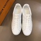 Replica Louis Vuitton Perfect Quality Sneakers White and Monogram embroidery with white sole MS02833