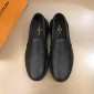 Replica Louis Vuitton Fashion Sneakers Black and Monogram embossed with black sole MS02849