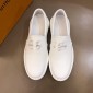 Replica Louis Vuitton Fashion Sneakers White and silver LV print with white sole MS02861