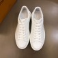 Replica Louis Vuitton Fashion Sneakers White and silver LV print with white sole MS02863