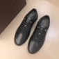 Replica Louis Vuitton Fashion Sneakers Black and Damier Graphite Print Heels and Black Sole MS02868