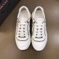 Replica Prada Fashion Sneakers White and black line details with white sole MS02922