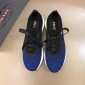 Replica Prada Fashion Sneakers Black and blue print with white sole MS02926