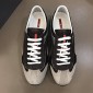 Replica Prada Fashion Sneakers Black and grey suede with white soles MS02930