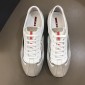 Replica Prada Fashion Sneakers White and grey suede with white soles MS02931