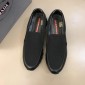 Replica Prada Fashion Sneakers Black Ninon and Black Leather Details with Black Sole MS02936