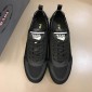 Replica Prada Fashion Sneakers Black and Prada patch tongue with black sole MS02941