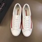 Replica Prada Fashion Sneakers White and red Prada striped print with white sole MS02947