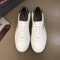 Replica Prada Fashion Sneakers White and black heel with white sole MS02952